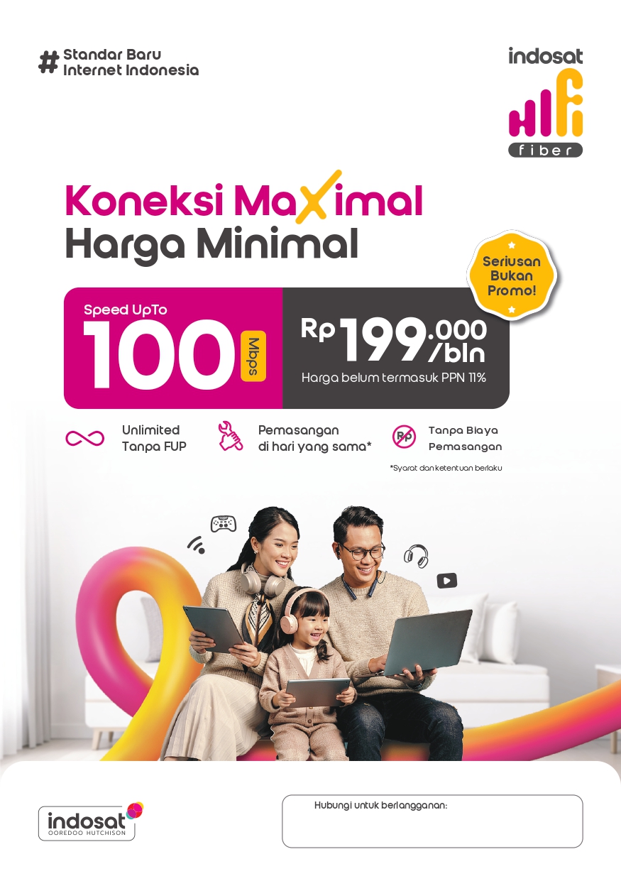 Flayer Paket Indosat Hifi