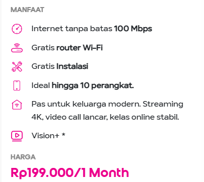hifi Plus 100 Mbps 1 bulan