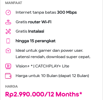 hifi Plus 300 Mbps 12 Bulan