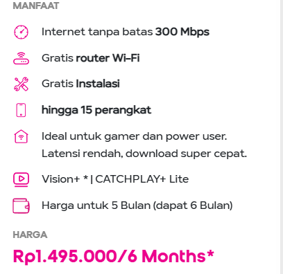 hifi Plus 300 Mbps 6 Bulan