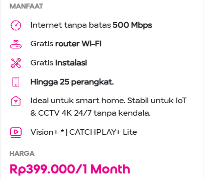 hifi Pro 500 Mbps 1 Bulan